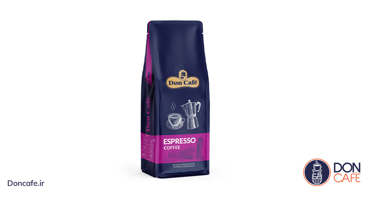قهوه اسپرسو 250 گرمی کافئین پلاس