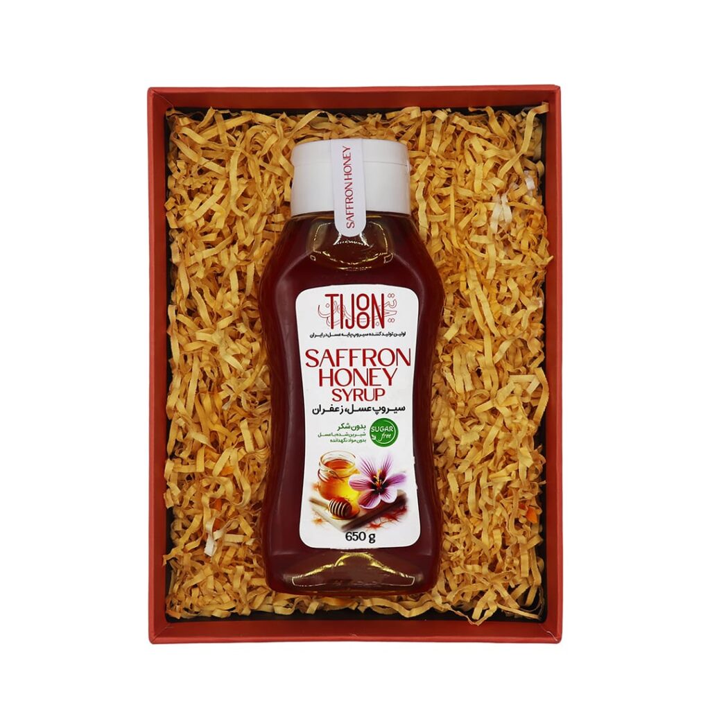پک هدیه سیروپ عسل زعفران